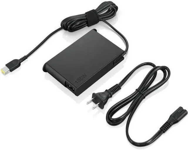 Alt view image 9 of 11 - Lenovo Slim 135W AC Adapter (Slim-tip) - American Standard Plug, GB