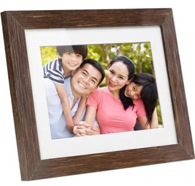 Alt view image 8 of 15 - Aluratek 8 inch Distressed Wood Digital Photo Frame with Auto Slideshow Feature ADPFD08F
