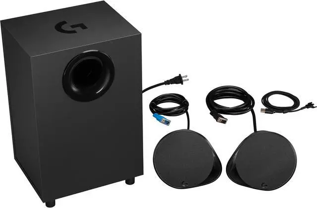 Main image of Logitech LIGHTSYNC G560 2.1 Bluetooth Speaker System - 240 W RMS - Black - 40 Hz to 18 kHz - USB