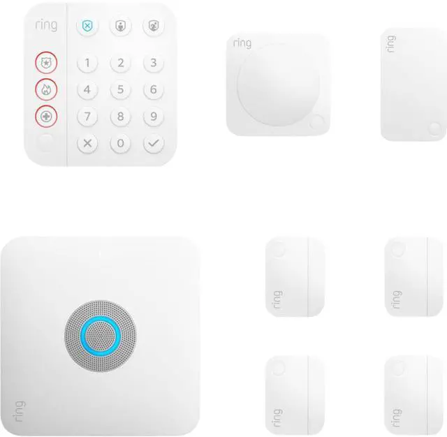 Alt view image 9 of 16 - Ring Alarm Pro - 8-piece - built-in eero Wi-Fi 6 router and optional 24/7 monitoring