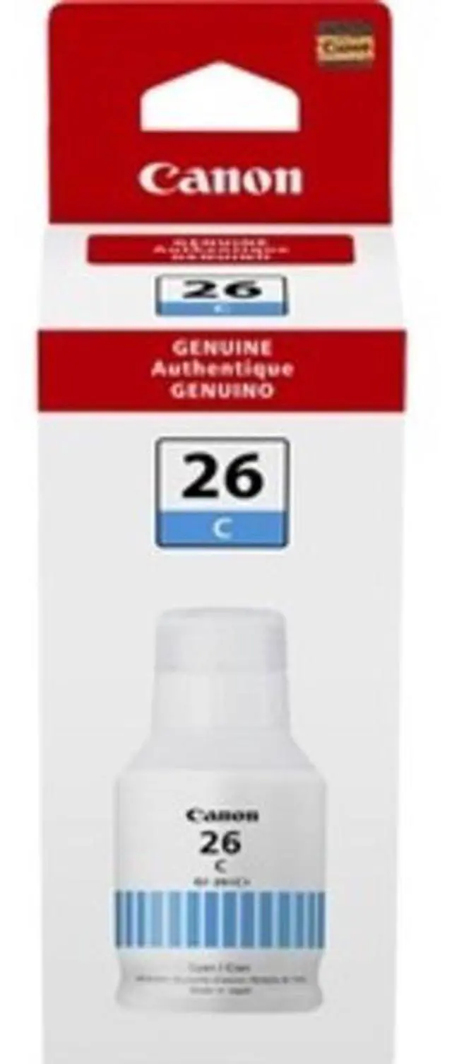 Alt view image 12 of 15 - Canon GI-26 Pigment Cyan Ink Bottle 4421C001