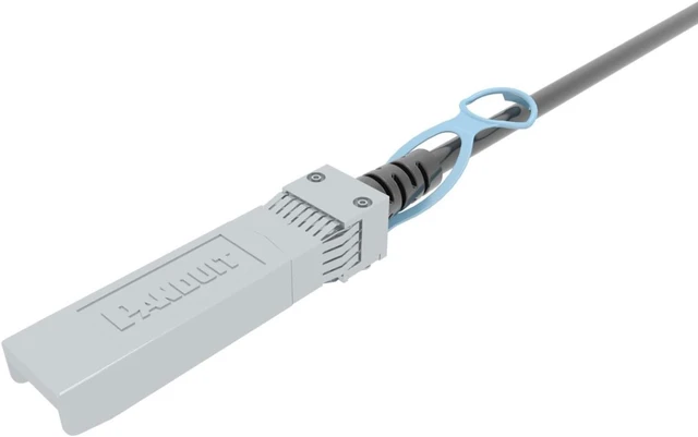 Main image of Panduit Twinaxial Network Cable - 3.28 ft Twinaxial Network Cable for Network Device - First End: 1 x SFP28 Network - Second End: 1 x SFP28 Network - 25 Gbit/s - 30 AWG - Black - 1 Pack
