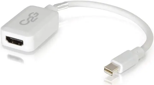 Alt view image 16 of 17 - C2g 8In Mini Displayport To Hdmi Adapter-Thunderbolt To Hdmi Converter-White