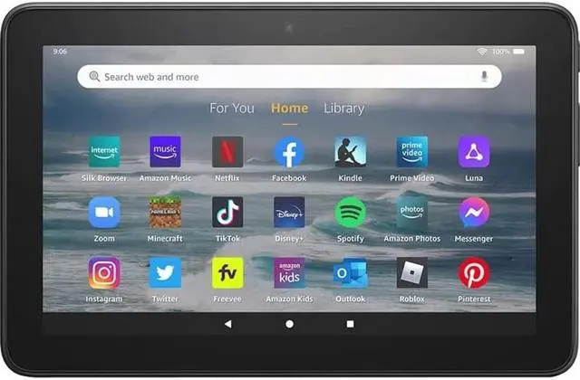Alt view image 2 of 2 - Amazon Fire 7 2022 7" 32GB Tablet Fire OS Lockscreen Ad-Supported Black