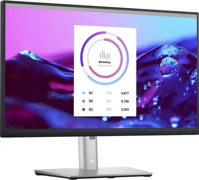 Alt view image 12 of 20 - DELL P2223HC 21.5" IPS FHD USB-C Monitor 60 Hz, 5 ms 250 nits Brightness Height, pivot (rotation), swivel, tilt, HDMI, DisplayPort