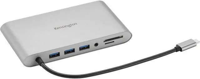 Alt view image 9 of 14 - Kensington Silver K33853WW USB-C 85W Power Delivery Mobile Hub