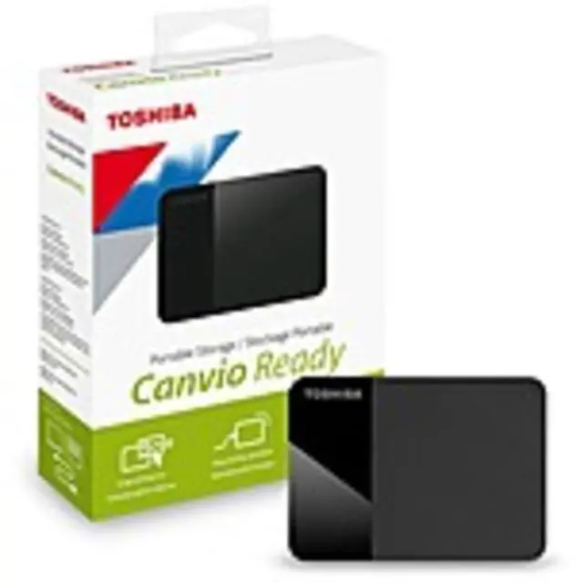Alt view image 2 of 2 - Toshiba HDTP310XK3AA Canvio Ready HDTP310XK3AA 1 TB Portable Hard Drive - External - Black