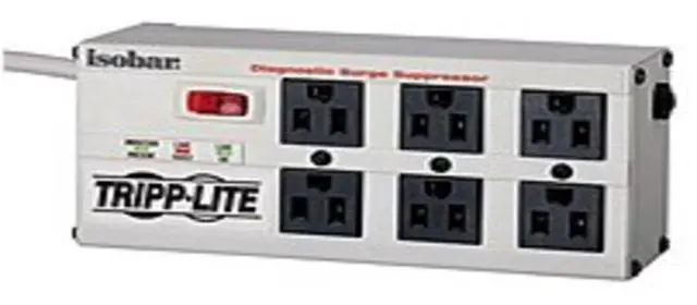 Alt view image 5 of 5 - Tripp Lite Isobar 6 Outlets 120V Surge Suppressor - ReceptacISOBAR6ULTRA