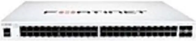 Main image of fortinet fortiswitch 100 fs-148f-poe ethernet switch - 48 ports - manageable - 2 layer supported - modular - 476.30 w power consumption - 370 w poe budget - optical fiber, twisted pair - poe ports - 1