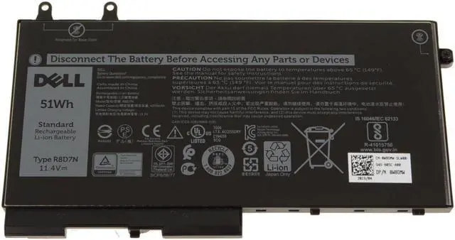Alt view image 2 of 2 - R8D7N BATTERY 11.4V 51WHR 3C INSPIRON 15-7591 Compatible with DELL