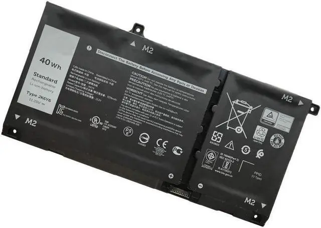Main image of Dell JK6Y6 Replacement Battery For Select Latitude / Vostro - Lithium-ion - 3-cell - 11.25 Volts - 40 Watt-hour