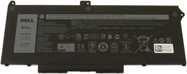 Main image of Dell OEM Original Latitude 5420 5520 Precision 3560 4-Cell 63Wh Battery RJ40G
