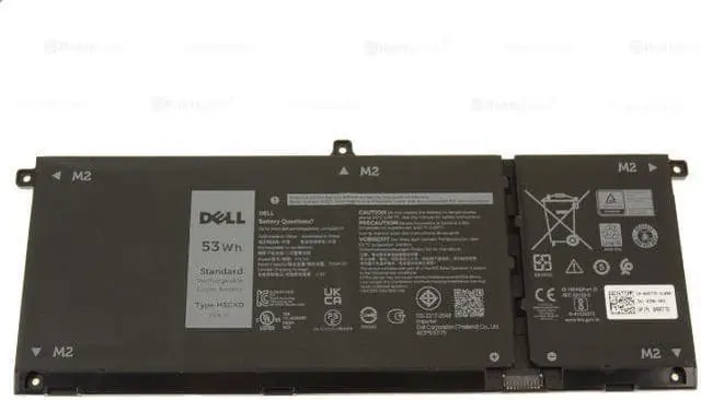 Main image of Dell H5CKD Battery For Select Laptops - 4-cell - Lithium-ion - 53 Wh - 15 Volts