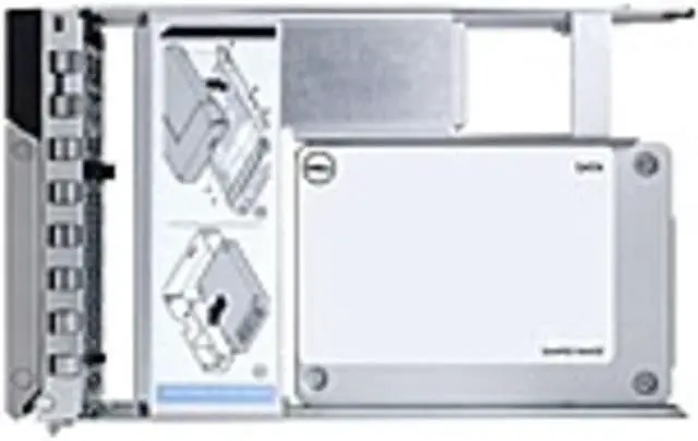 Main image of Dell 1.92 TB Rugged Solid State Drive - 2.5" Internal - SATA (SATA/600) - 3.5" Carrier - Read Intensive - Workstation, Server Device Supported