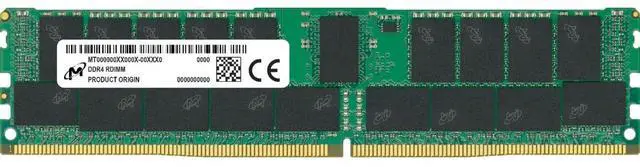 Alt view image 6 of 6 - Micron MTA36ASF4G72PZ-3G2R1 32GB DDR4 SDRAM Memory Module - 32 GB - DDR4-3200/PC4-25600 DDR4 SDRAM - 3200 MHz Dual-rank Memory - CL22 - 1.20 V - ECC - Registered - 288-pin - DIMM