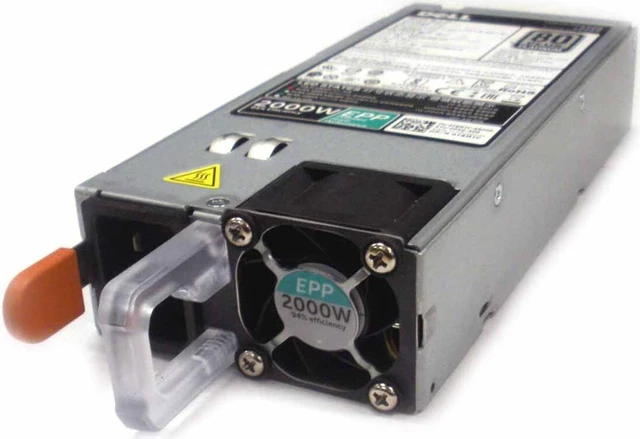 Main image of Dell T8MTC 2000 Watts Power Supply Unit for EMC PowerEdge C4130 - 100-240 Volts - 80 PLUS PLATINUM - Hot-Plug