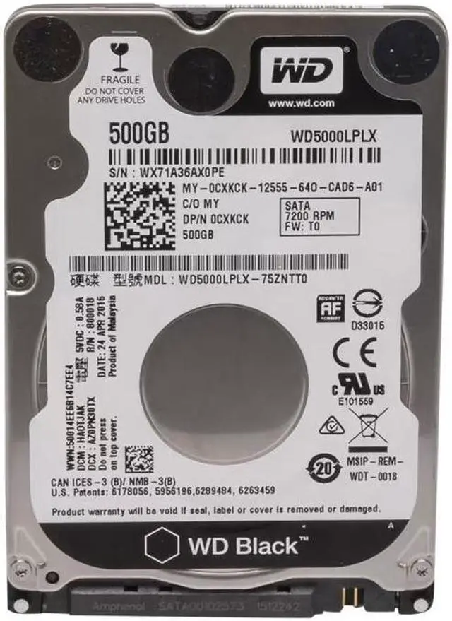 Alt view image 3 of 3 - Dell CXKCK - 500GB 7.2K SATA 2.5Inch Hard Drive