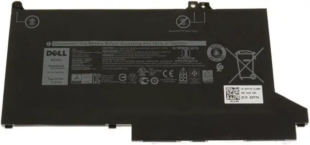 Alt view image 2 of 6 - Dell Latitude 5300 7300 7400 OEM Original Latitude 3-Cell 42Wh Battery 0G74G