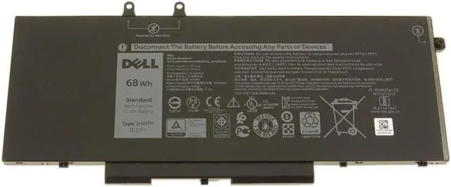 Main image of Dell 3PCVM 68Wh Replacement Laptop Battery for Latitude 5501 - 4-Cell - Lithium-ion - 15.2 Volts - Black