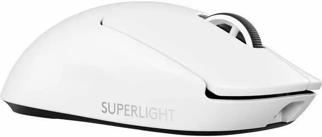Alt view image 3 of 4 - Logitech G PRO X Superlight 2 Lightspeed Gaming Mouse - Opto-mechanical - Wireless - Rechargeable - White - 1 Pack - USB 2.0 - 32000 dpi - 5 Button(s) - 5 Programmable Button(s)