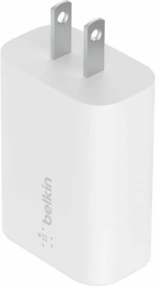 Alt view image 2 of 9 - Belkin 25W USB-C AC Wall Charger Adapter White WCA004DQWH