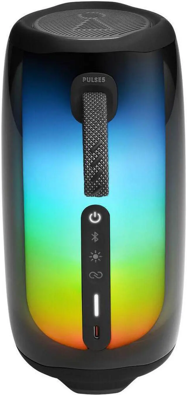 Alt view image 8 of 8 - JBL Pulse 5 Black Portable Bluetooth Speaker