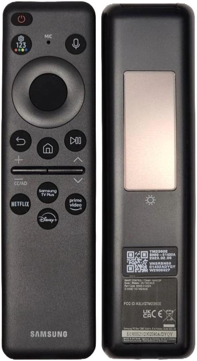Main image of Samsung BN59-01455A OEM Replacement Smart TV Remote Control With Solar Cell Batteries for QN32Q60DBFXZA