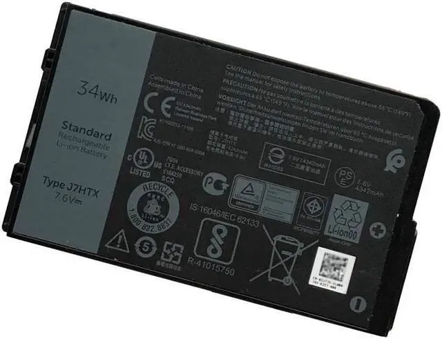 Alt view image 3 of 7 - Dell Latitude Rugged Tablet 7202 7212 7220 2-cell 34Wh OEM Battery J7HTX