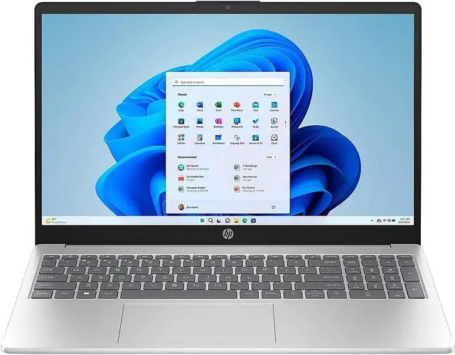 Main image of HP 15-FC0077OD 7H3F3UA 15.6 Inches FHD Laptop - Natural Silver - AMD Ryzen 7 7730U 2.0 GHz - 16 GB DDR4 RAM - 256 GB NVMe Solid State Drive - Wi-Fi 6 - LCD - Windows 11 Home