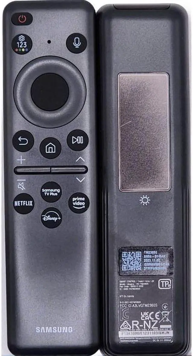 Main image of Samsung BN59-01454A OEM Replacement Voice TV Remote Control - Black - Solar Cell