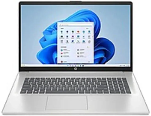 Main image of HP 17-CP2134OD 8L9A8UA 17.3 Inches HD+ Laptop - Natural Silver - AMD Ryzen 3 7320U 2.4 GHz - 8 GB LPDDR5 RAM - 256 GB NVMe Solid State Drive - Wi-Fi 6 - LCD - Windows 11 Home