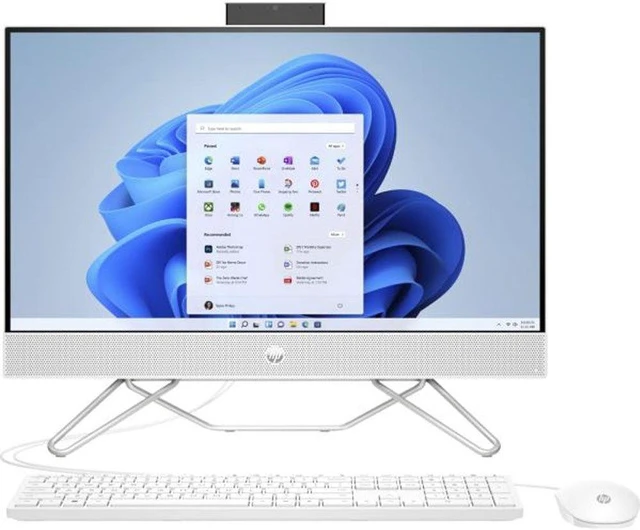Main image of HP 24-cb1000a 24-cb1256 All-in-One Computer - AMD Ryzen 5 5625U - 8 GB - 256 GB SSD - 23.8" Full HD Touchscreen - Desktop - Starry White - Intel Chip - 1920 x 1080 - Windows 11 Home - AMD Radeon ...