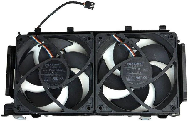 Main image of Dell D08ND PVA120G12V Desktop Front Case Cooling Fan - 12cm - Brushless - 12 Volts DC - 1.02 A