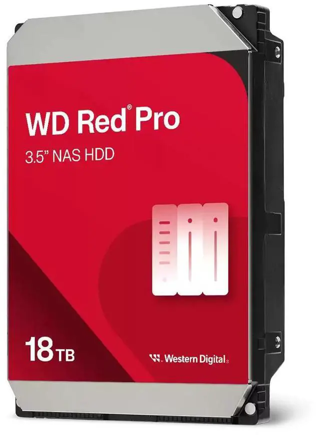 Alt view image 6 of 6 - Western WD181KFGX Digital Red Pro WD181KFGX 18 TB Hard Drive - 3.5" Internal - SATA (SATA/600) - Conventional Magnetic Recording (CMR) Method