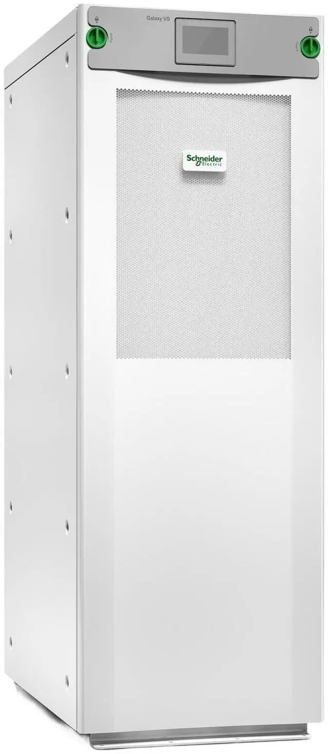 Main image of Schneider Electric GVSUPS50KB4D Galaxy VS 50 Kilowatts 480 Volts 3-Phase UPS - White - 2 Internal 9 Ah Smart VRLA Modular Batteries - Touchscreen LCD User Interface