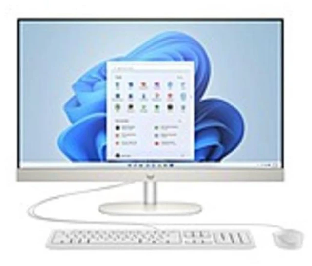 Alt view image 4 of 5 - HP 24-cr0046 23.8" FHD All-In-One Desktop AMD Athlon Gold 7220U, Dual-core 2.4GHz up to 3.7 GHz 4GB DDR4-3200 MHz RAM 256GB SSD AMD Radeon Graphics Windows 11 Home - 7L018AA