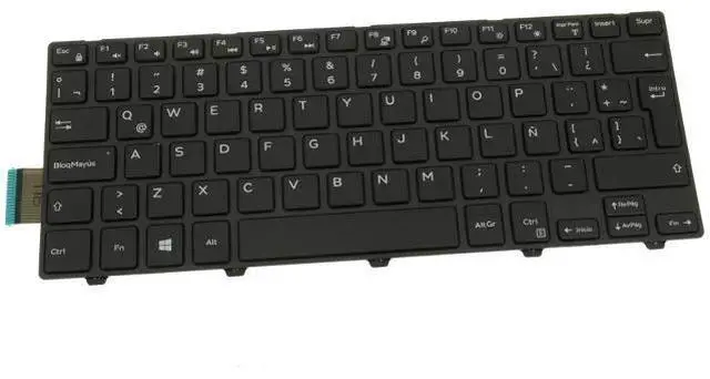 Alt view image 3 of 3 - SPANISH Dell OEM Inspiron 3441 34423443 Latitude 3450 Laptop Keyboard TCKCW