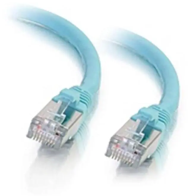 Alt view image 2 of 13 - C2G 00749 Cat6a Cable - Snagless Shielded Ethernet Network Patch Cable, Aqua (10 Feet, 3.04 Meters)