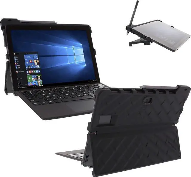 Main image of Gumdrop BumpTech Dell Chromebook 11 5190 Case - For Dell Chromebook - Black, Transparent - Shock Proof - Polycarbonate, Thermoplastic Elastomer (TPE)
