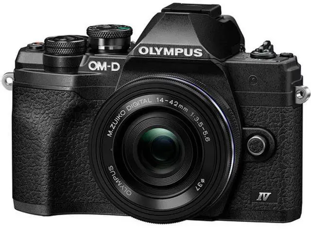 Main image of Olympus OM-D E-M10 Mark IV 20.3 Megapixel Mirrorless Camera with Lens - 0.55" - 1.65" - Black - 4/3" Sensor - Autofocus - 3" Touchscreen LCD - 3x Optical Zoom - Sensor-shift, Digital (IS) - 5184 ...