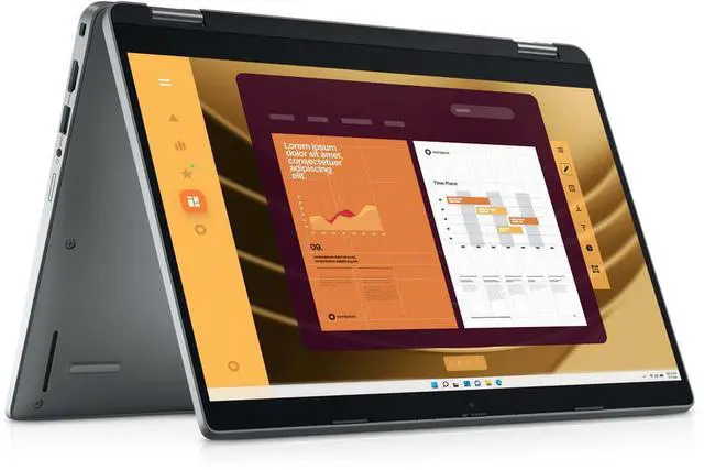 Alt view image 2 of 2 - Dell Latitude 5000 5350 13.3" Touchscreen Convertible 2 in 1 Notebook - Full HD - Intel Core Ultra 5 135U - 16 GB - 256 GB SSD - Gray