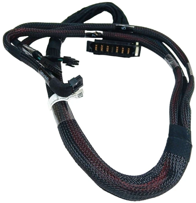 Main image of Dell DMG8F Server Fan Power Cable Assembly - Left Midplane Power Distribution Board GPU Connectors