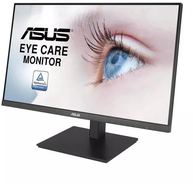 Alt view image 2 of 7 - ASUS VA27DQSB 27" Monitor, 1080P Full HD, 75Hz, IPS, Adaptive-Sync, Eye Care, HDMI DisplayPort VGA USB Hub, Frameless, Ergonomic Design, VESA Wall Mountable, Height Adjustable
