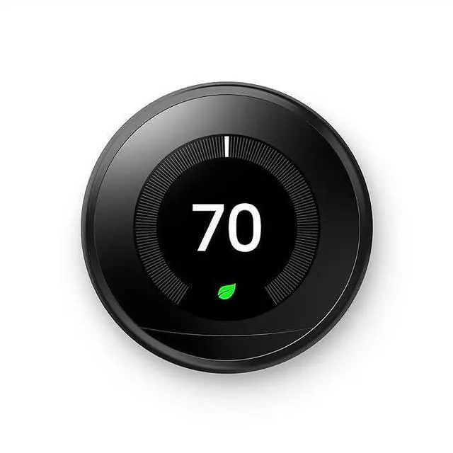 Alt view image 5 of 5 - Google Nest Learning Thermostat Programmable Smart 3rd Gen T3016US - Matte Black