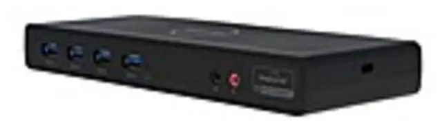 Alt view image 2 of 2 - VisionTek VT4000 Universal Dual 4K USB Dock - for Notebook/Tablet PC/Desktop PC - USB Type C - 7 x USB Ports - 6 x USB 3.0 - Network (RJ-45) - HDMI - DisplayPort - Audio Line In - Audio Line Out - ...