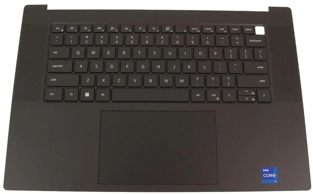 Main image of Dell 81C0C Palmrest with Cutout for 79 Key US Keyboard for Precision 5680 - Keyboard and Touchpad Are Not Included - Backlit