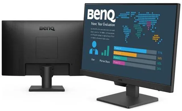 Alt view image 6 of 6 - BenQ BL2490 23.8" FHD 1080p LED Monitor 100Hz 5ms 1300:1 250 cd/m² Tilt HDMI DisplayPort Anti-glare