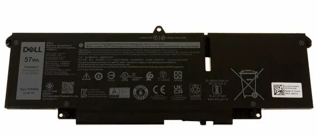 Main image of Dell 0HYH8 66dWX 3-cell Li-ion Replacement Laptop Battery - 11.4Volts - 57WHr - Black
