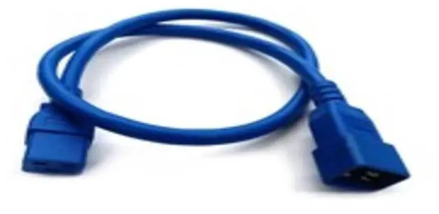 Main image of Legrand 2306-1704-03 IEC 60320 C20 to C19 Power Cord - Blue - 3 Feet - 12/3 SJT - 20 Amps