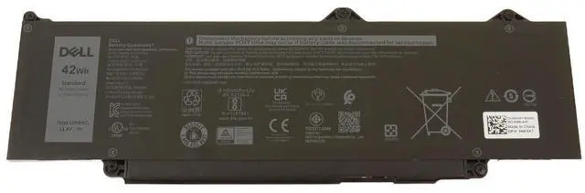 Main image of Dell GRWKG 42 Watt Hour Laptop Battery for Precision 3580 - 3-Cell - 11.4 Volts - Black